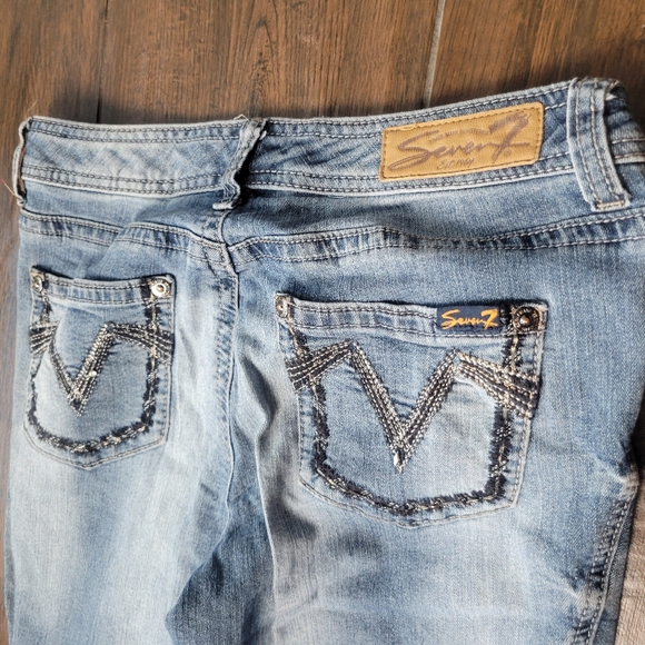 Seven 7 Women's Jean Pants Stone Washed Size 6 - Picture 4 of 6